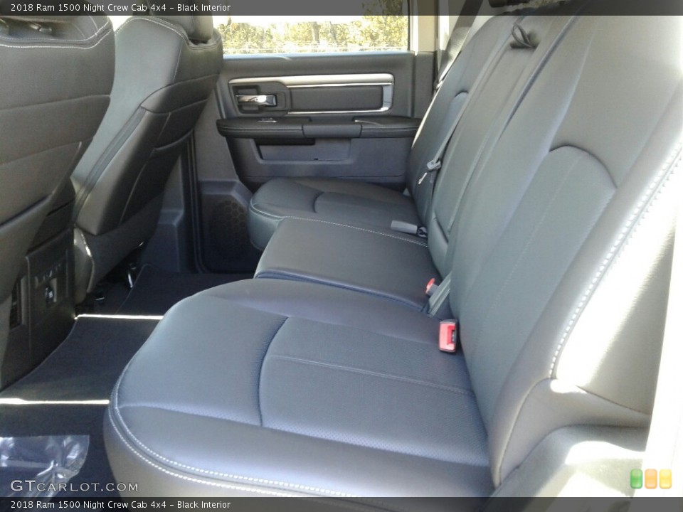 Black Interior Rear Seat for the 2018 Ram 1500 Night Crew Cab 4x4 #123917549