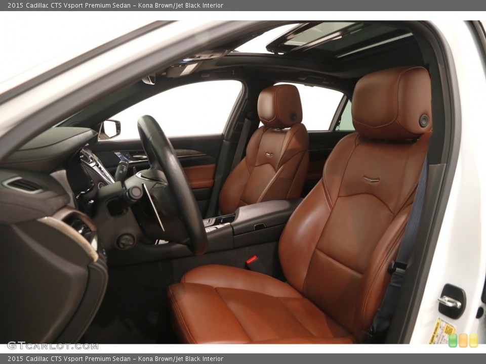 Kona Brown/Jet Black Interior Front Seat for the 2015 Cadillac CTS Vsport Premium Sedan #123918656