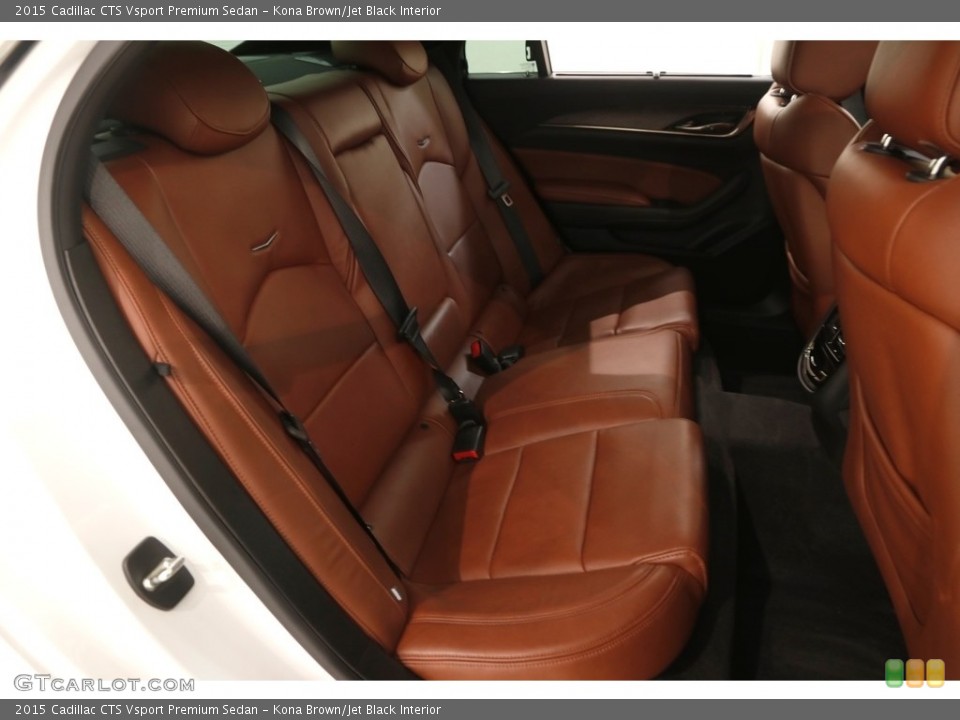 Kona Brown/Jet Black Interior Rear Seat for the 2015 Cadillac CTS Vsport Premium Sedan #123918863