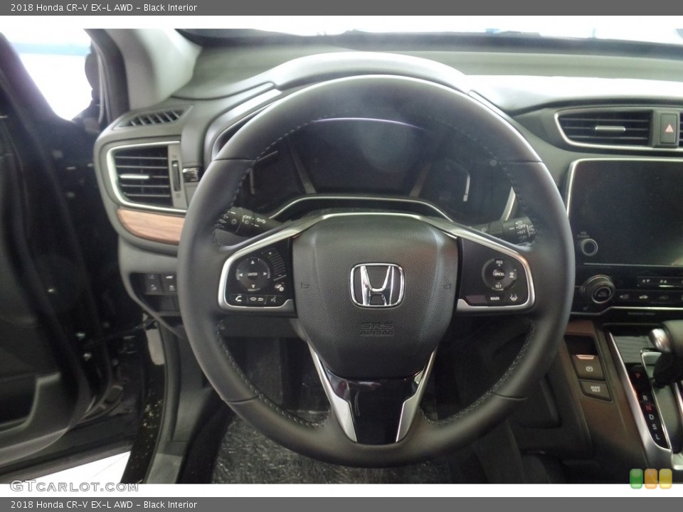 Black Interior Steering Wheel for the 2018 Honda CR-V EX-L AWD #123920915