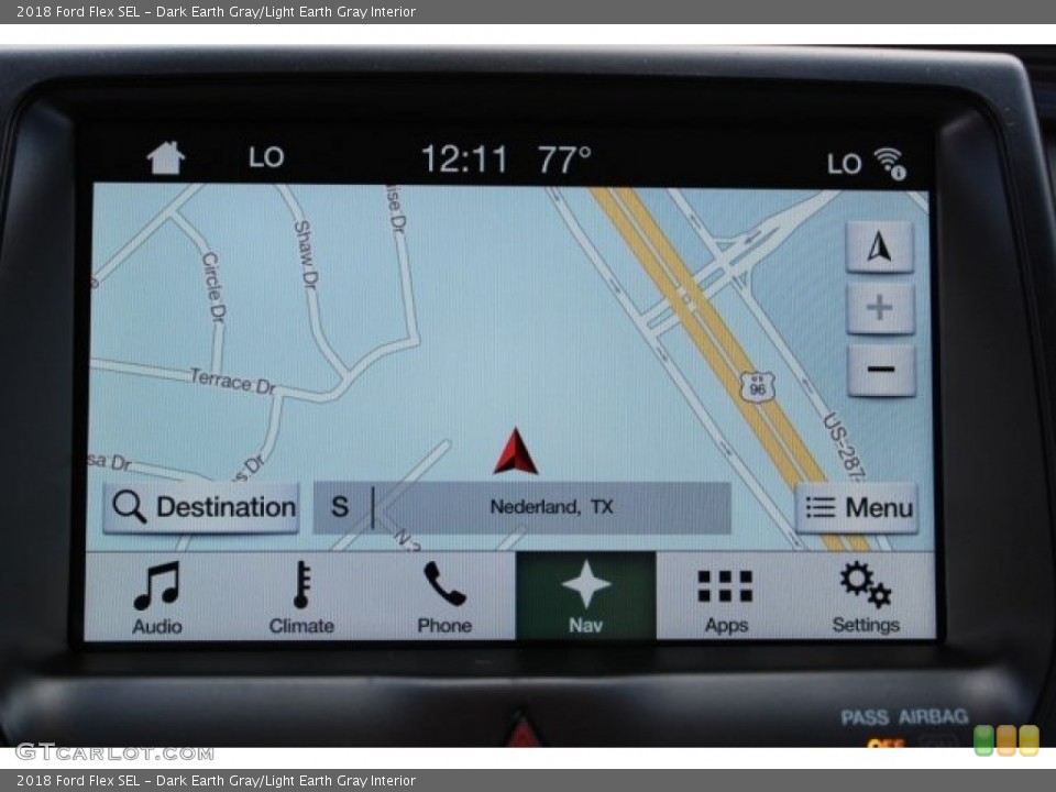 Dark Earth Gray/Light Earth Gray Interior Navigation for the 2018 Ford Flex SEL #123925099