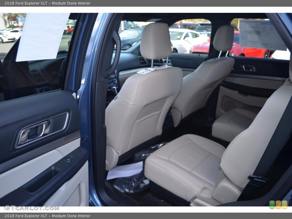 Medium Stone Interior Rear Seat for the 2018 Ford Explorer XLT #123930004