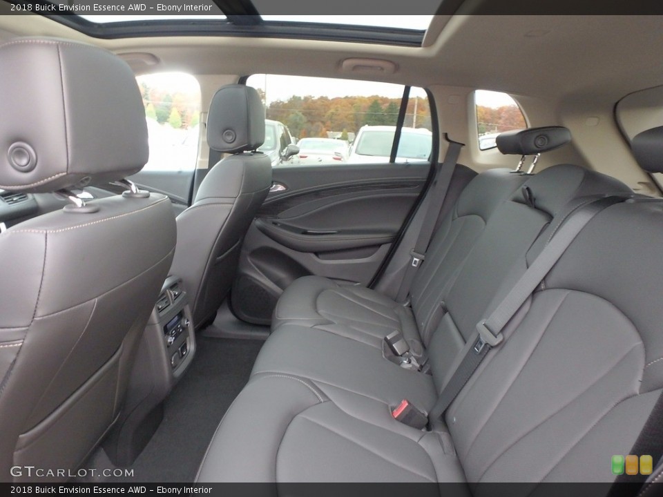 Ebony Interior Rear Seat for the 2018 Buick Envision Essence AWD #123938065