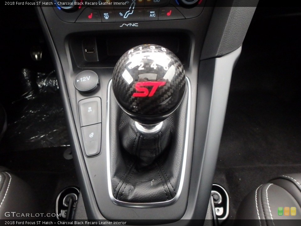 Charcoal Black Recaro Leather Interior Transmission for the 2018 Ford Focus ST Hatch #123939919