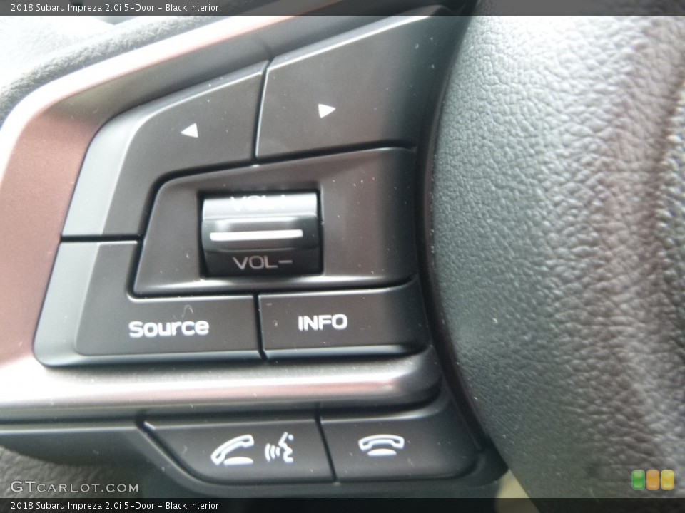 Black Interior Controls for the 2018 Subaru Impreza 2.0i 5-Door #123942205