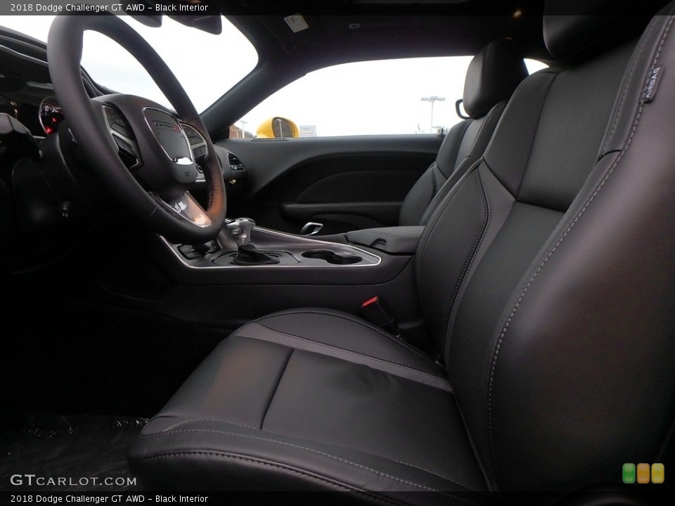 Black Interior Front Seat for the 2018 Dodge Challenger GT AWD #123943675