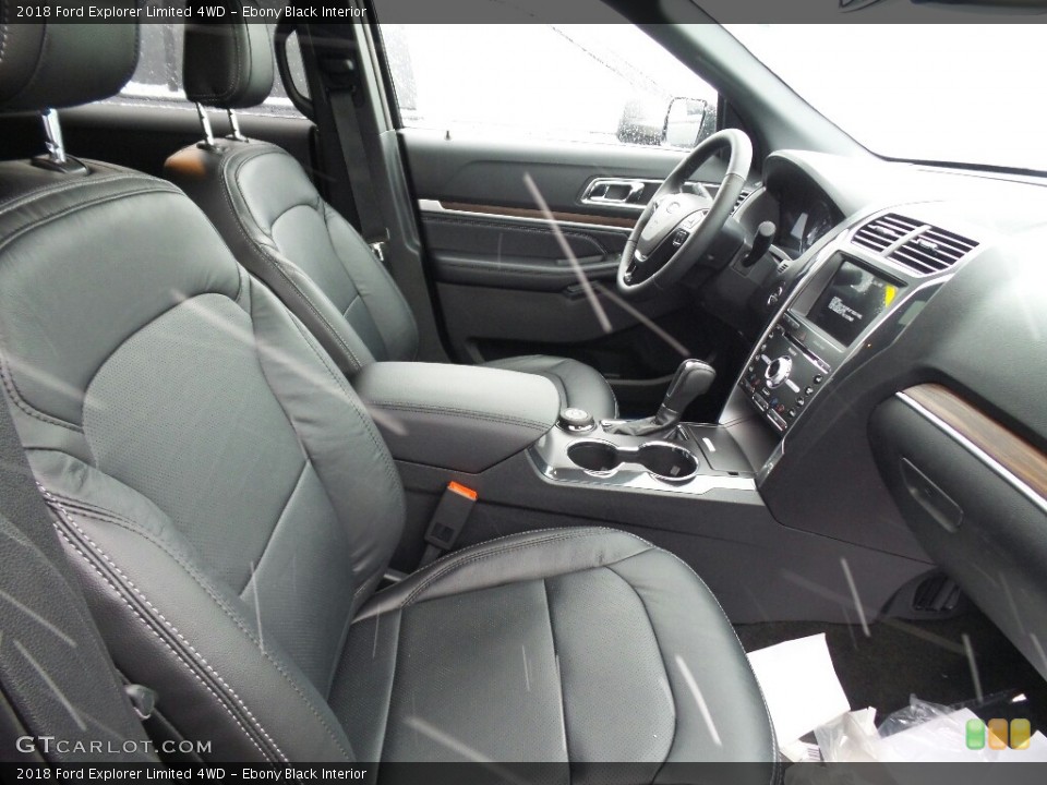 Ebony Black Interior Photo for the 2018 Ford Explorer Limited 4WD #123949000