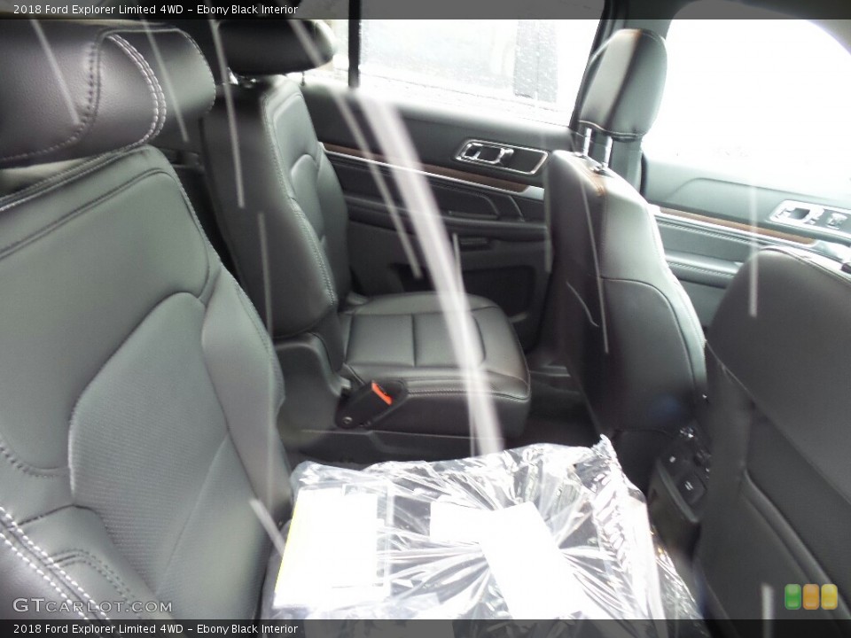 Ebony Black Interior Rear Seat for the 2018 Ford Explorer Limited 4WD #123949033