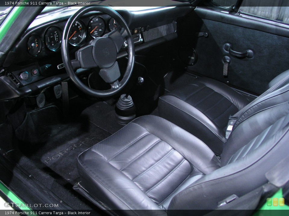 Black 1974 Porsche 911 Interiors