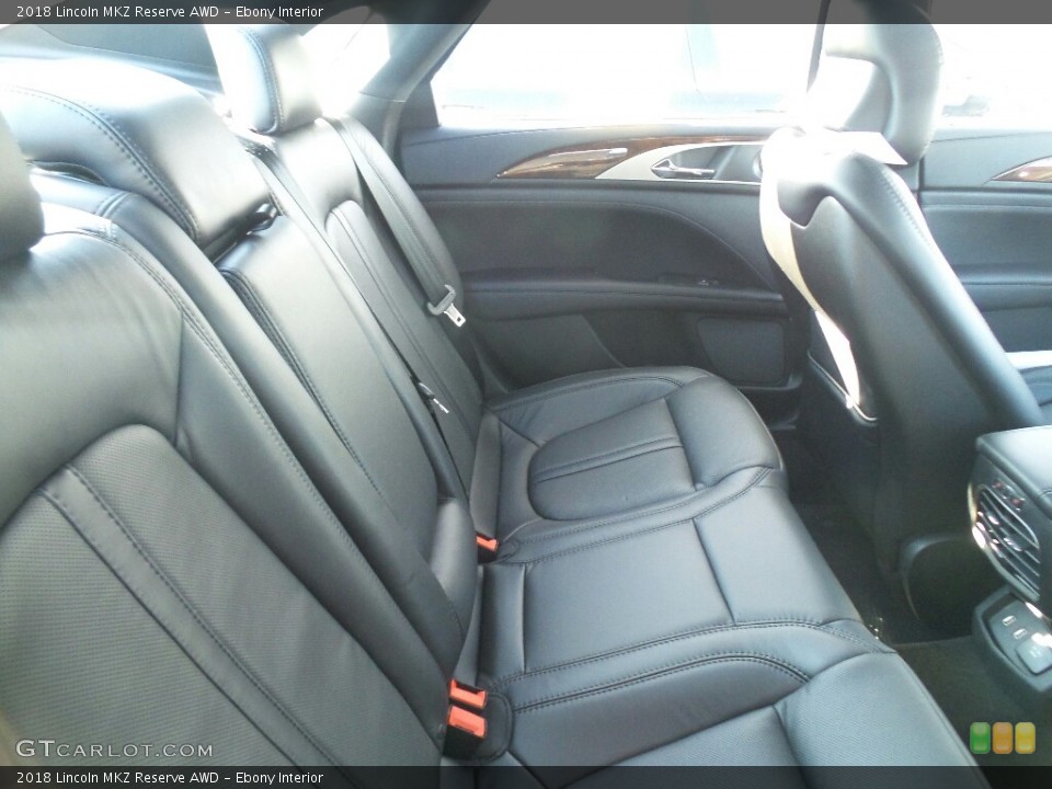 Ebony Interior Rear Seat for the 2018 Lincoln MKZ Reserve AWD #123949230