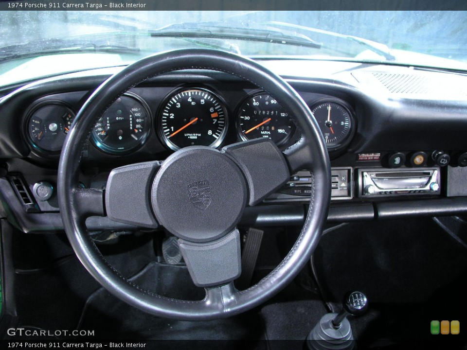 Black Interior Steering Wheel for the 1974 Porsche 911 Carrera Targa #1239498