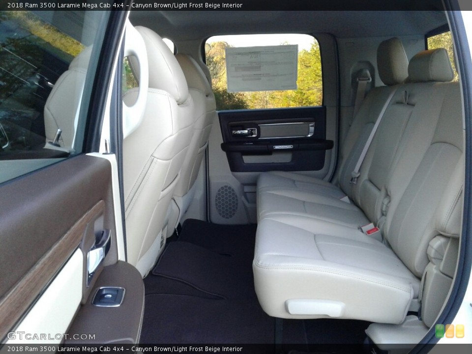 Canyon Brown/Light Frost Beige Interior Rear Seat for the 2018 Ram 3500 Laramie Mega Cab 4x4 #123955263