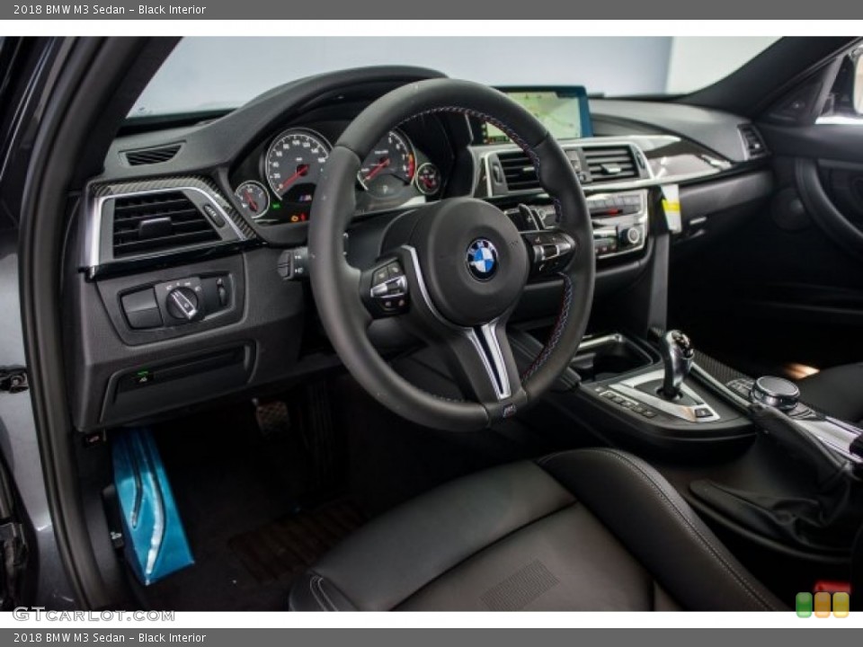 Black Interior Steering Wheel for the 2018 BMW M3 Sedan #123959940