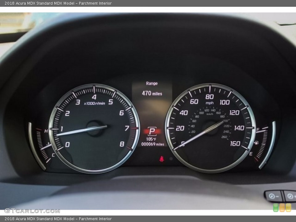 Parchment Interior Gauges for the 2018 Acura MDX  #123959949