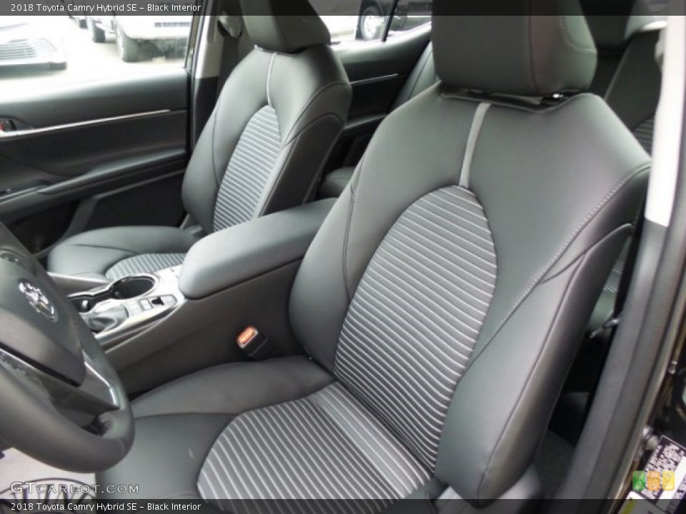 Black Interior Front Seat for the 2018 Toyota Camry Hybrid SE #123959991