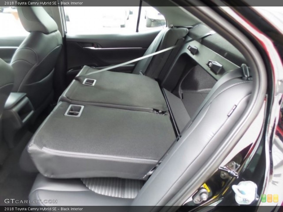Black Interior Rear Seat for the 2018 Toyota Camry Hybrid SE #123960075