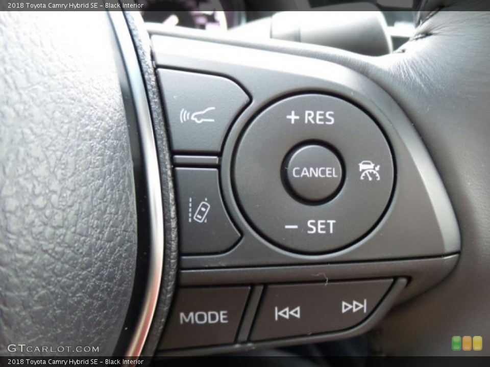 Black Interior Controls for the 2018 Toyota Camry Hybrid SE #123960300