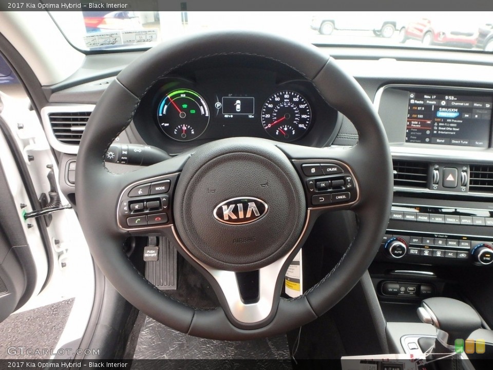 Black Interior Steering Wheel for the 2017 Kia Optima Hybrid #123963867