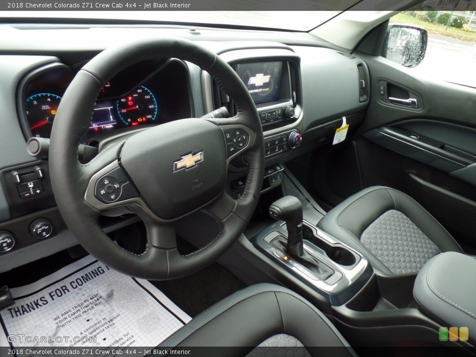 Jet Black Interior Photo for the 2018 Chevrolet Colorado Z71 Crew Cab 4x4 #123985624