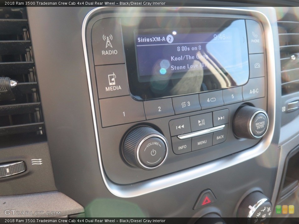 Black/Diesel Gray Interior Controls for the 2018 Ram 3500 Tradesman Crew Cab 4x4 Dual Rear Wheel #123990049