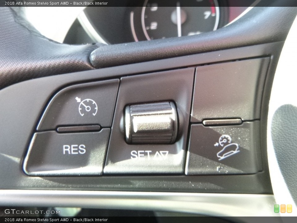 Black/Black Interior Controls for the 2018 Alfa Romeo Stelvio Sport AWD #123994206