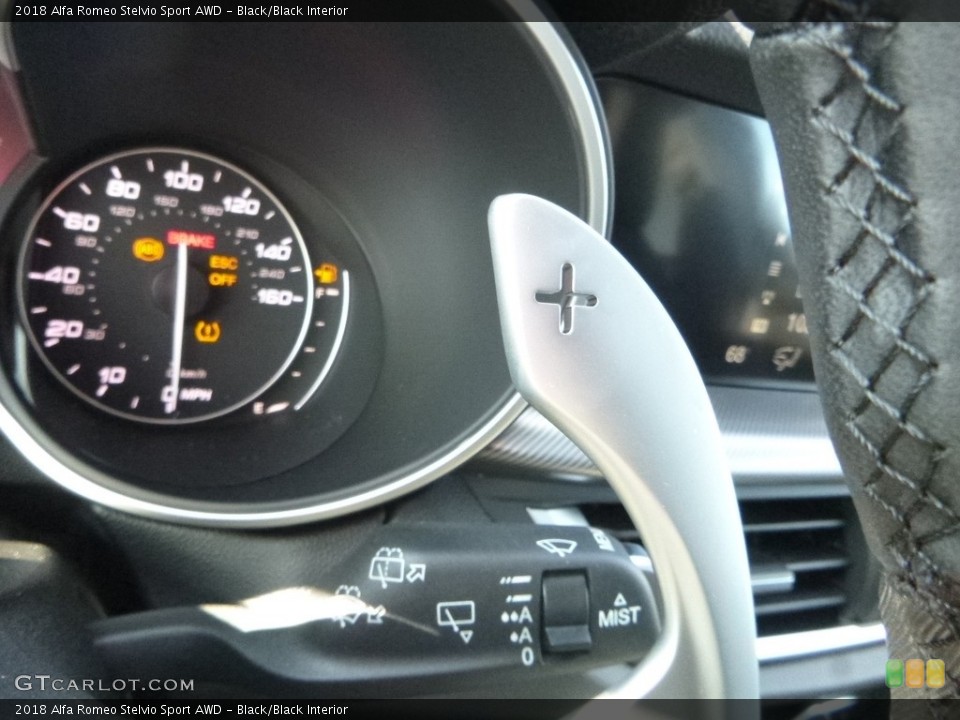 Black/Black Interior Controls for the 2018 Alfa Romeo Stelvio Sport AWD #123994252