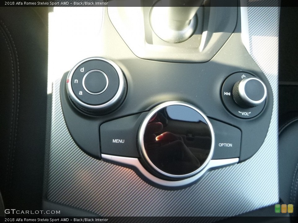 Black/Black Interior Controls for the 2018 Alfa Romeo Stelvio Sport AWD #123994396