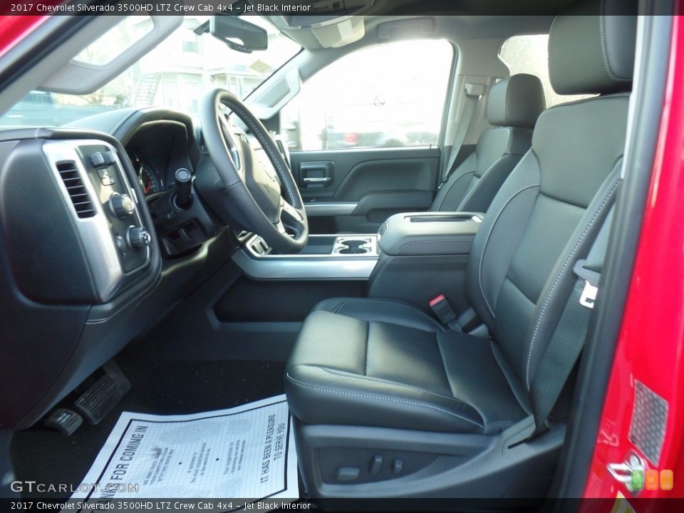 Jet Black Interior Photo for the 2017 Chevrolet Silverado 3500HD LTZ Crew Cab 4x4 #124000303