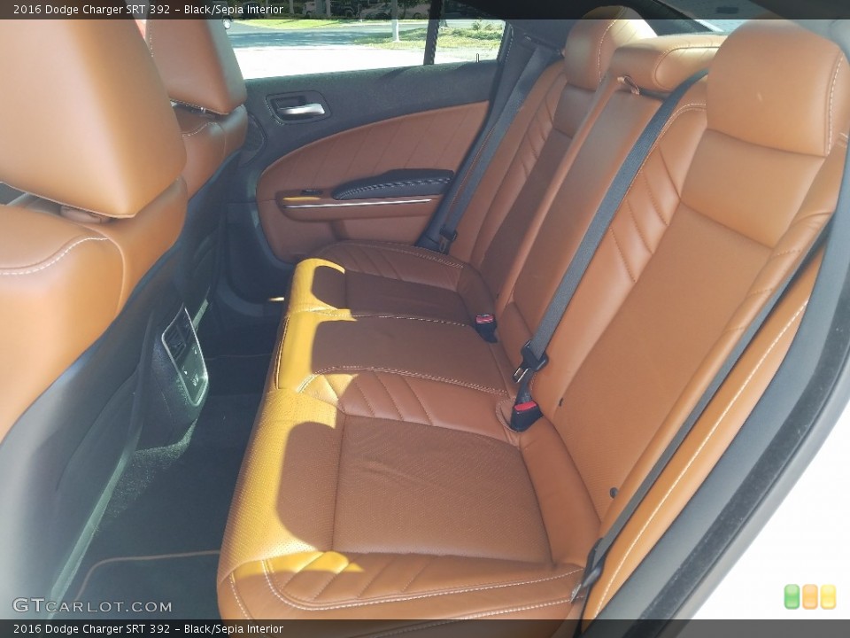 Black/Sepia Interior Rear Seat for the 2016 Dodge Charger SRT 392 #124000933