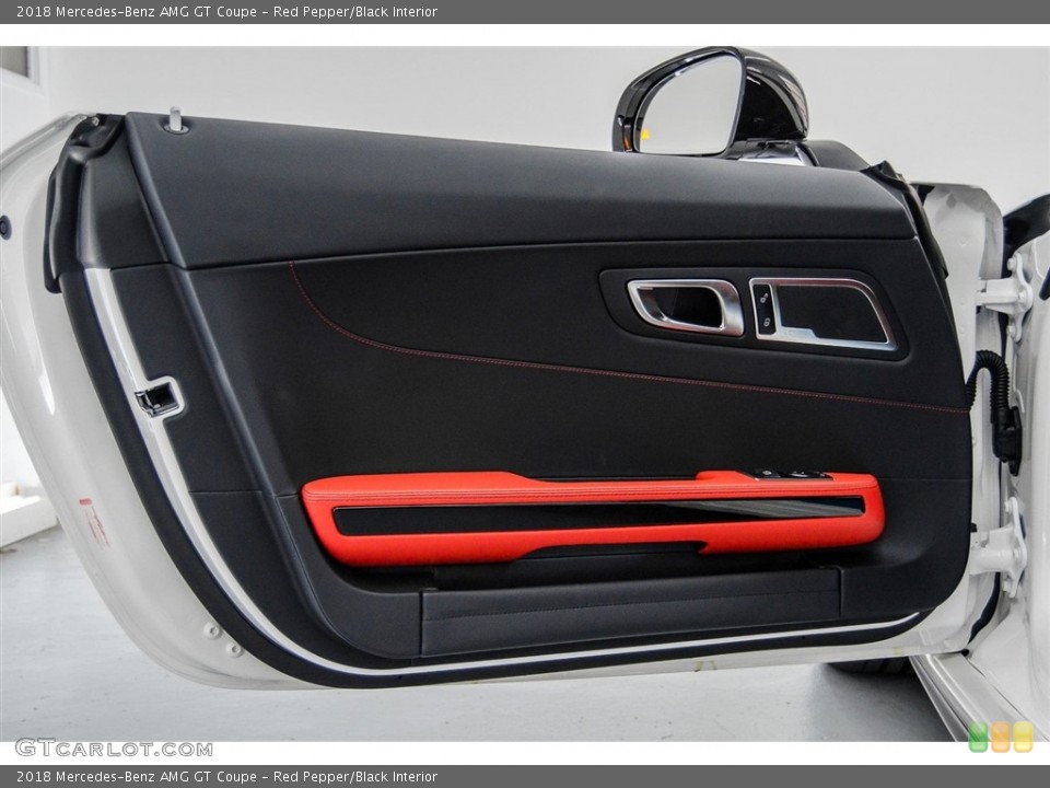 Red Pepper/Black Interior Door Panel for the 2018 Mercedes-Benz AMG GT Coupe #124010686