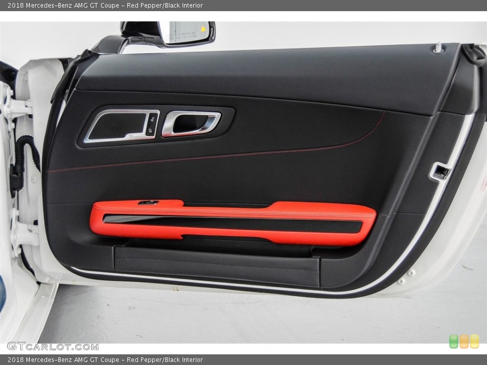 Red Pepper/Black Interior Door Panel for the 2018 Mercedes-Benz AMG GT Coupe #124010808