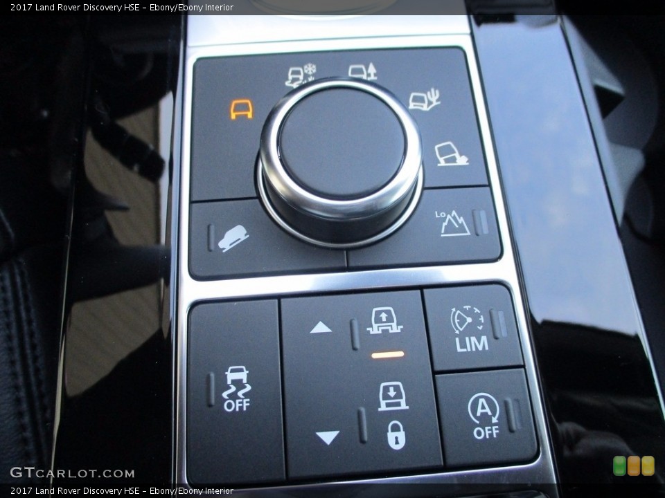 Ebony/Ebony Interior Controls for the 2017 Land Rover Discovery HSE #124011853