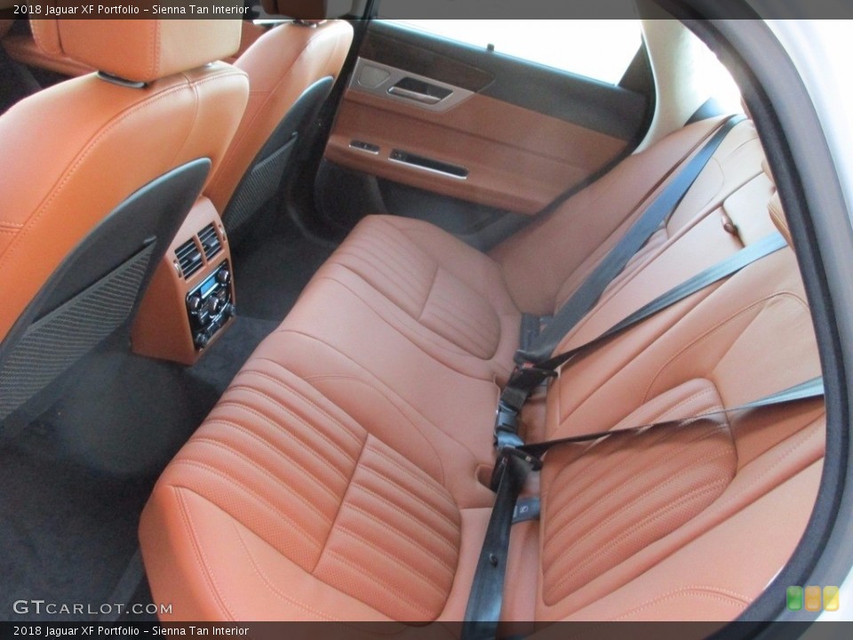 Sienna Tan Interior Rear Seat for the 2018 Jaguar XF Portfolio #124014190