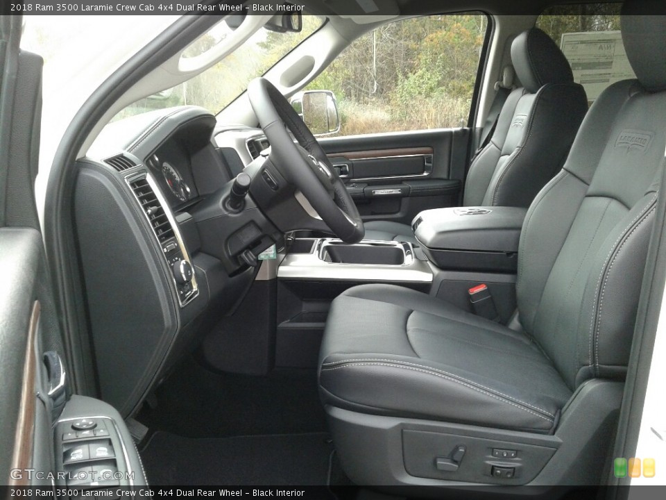 Black Interior Front Seat for the 2018 Ram 3500 Laramie Crew Cab 4x4 Dual Rear Wheel #124017226