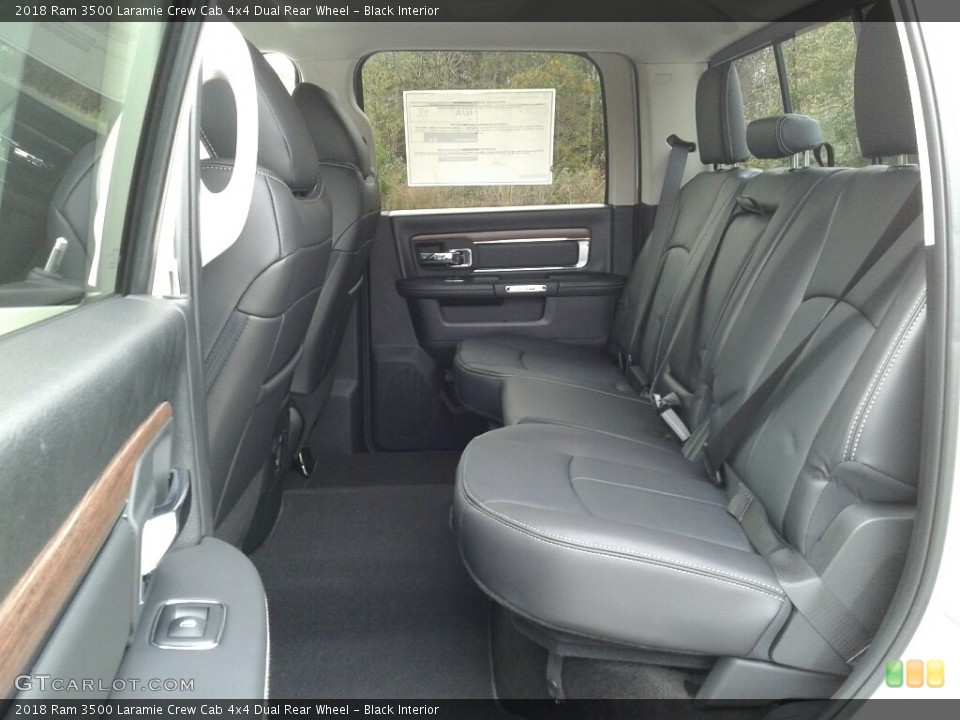 Black Interior Rear Seat for the 2018 Ram 3500 Laramie Crew Cab 4x4 Dual Rear Wheel #124017250