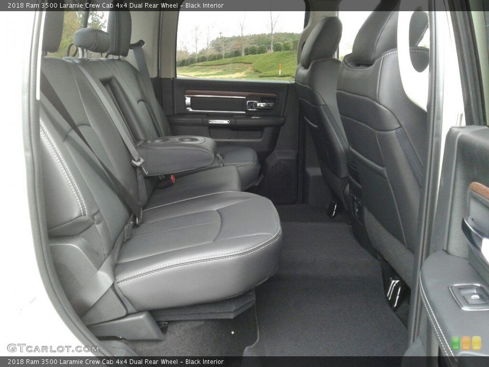 Black Interior Rear Seat for the 2018 Ram 3500 Laramie Crew Cab 4x4 Dual Rear Wheel #124017343