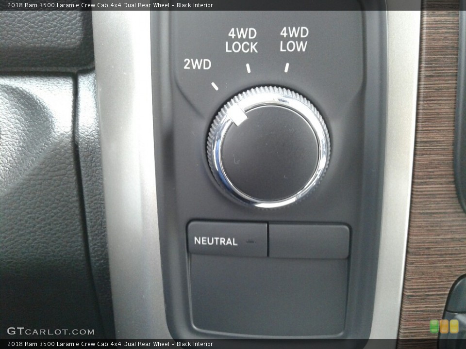 Black Interior Controls for the 2018 Ram 3500 Laramie Crew Cab 4x4 Dual Rear Wheel #124017589