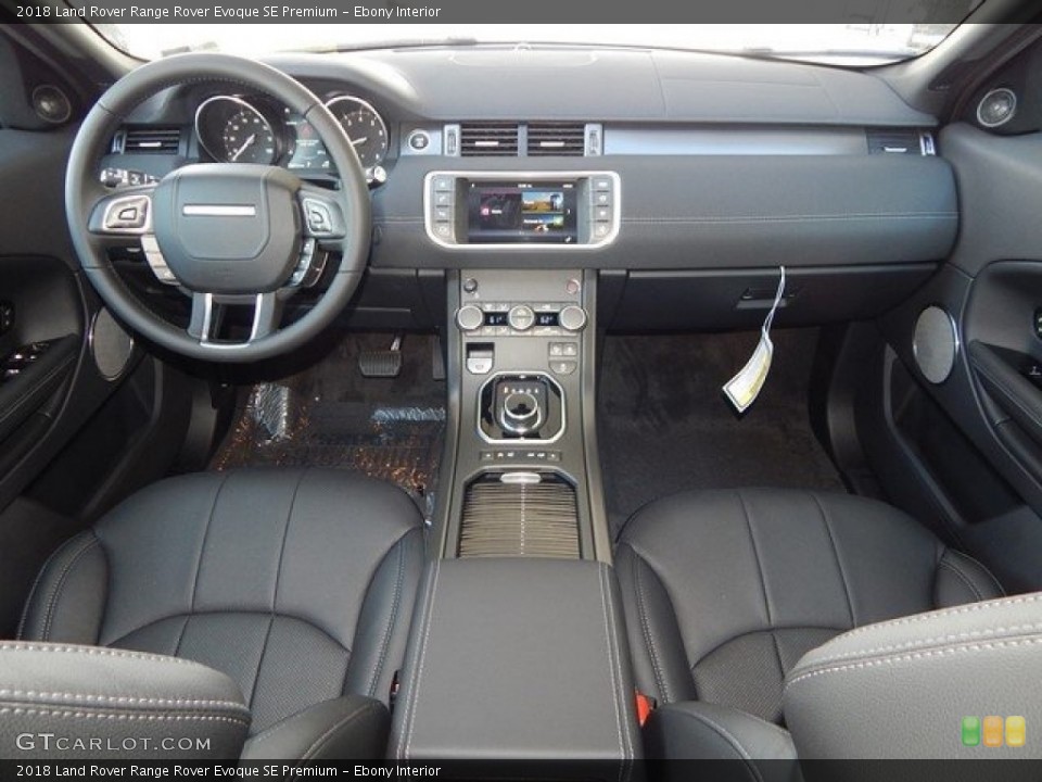 Ebony Interior Photo for the 2018 Land Rover Range Rover Evoque SE Premium #124023037