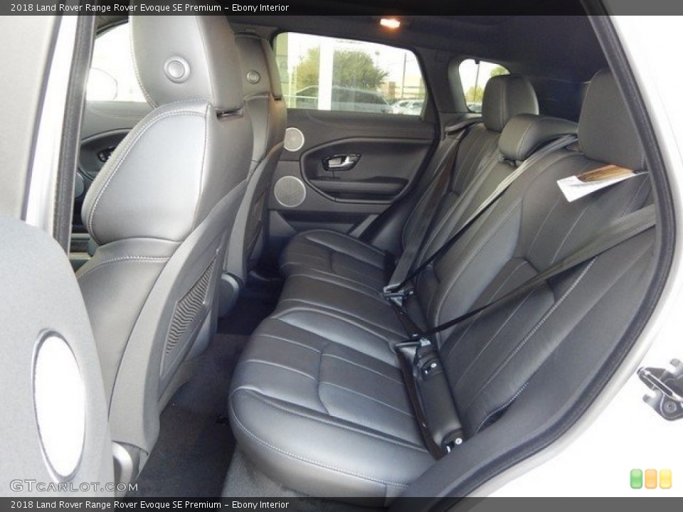 Ebony Interior Rear Seat for the 2018 Land Rover Range Rover Evoque SE Premium #124023058