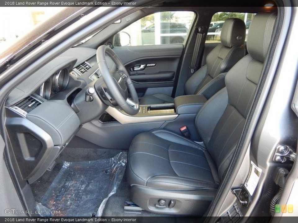 Ebony Interior Photo for the 2018 Land Rover Range Rover Evoque Landmark Edition #124023423