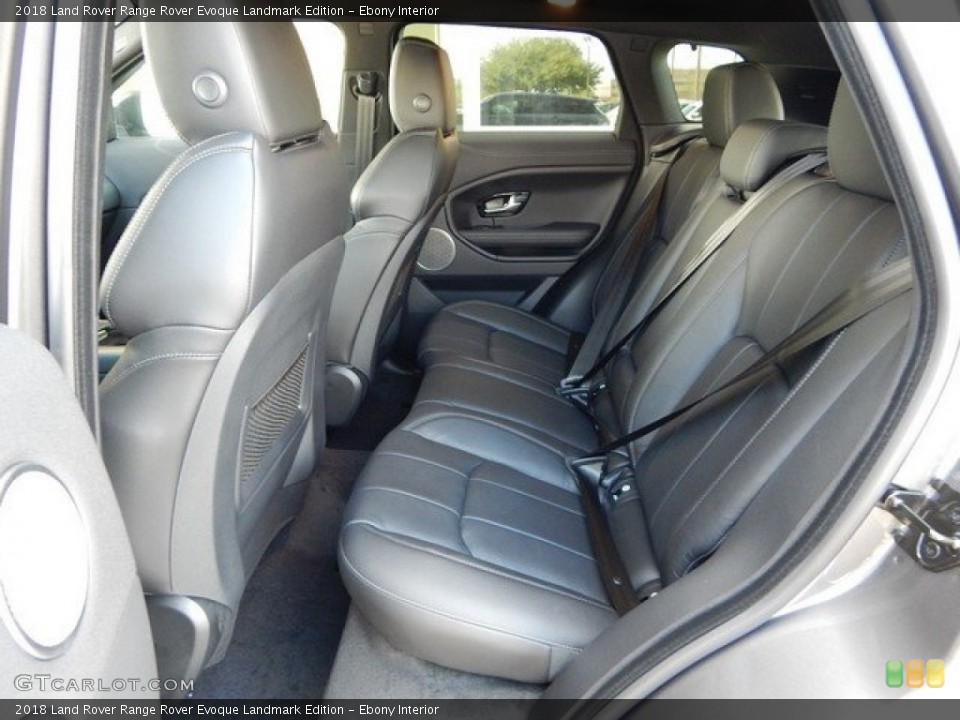 Ebony Interior Rear Seat for the 2018 Land Rover Range Rover Evoque Landmark Edition #124023451