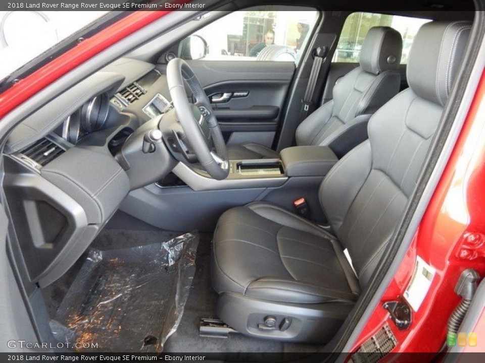 Ebony Interior Front Seat for the 2018 Land Rover Range Rover Evoque SE Premium #124023817