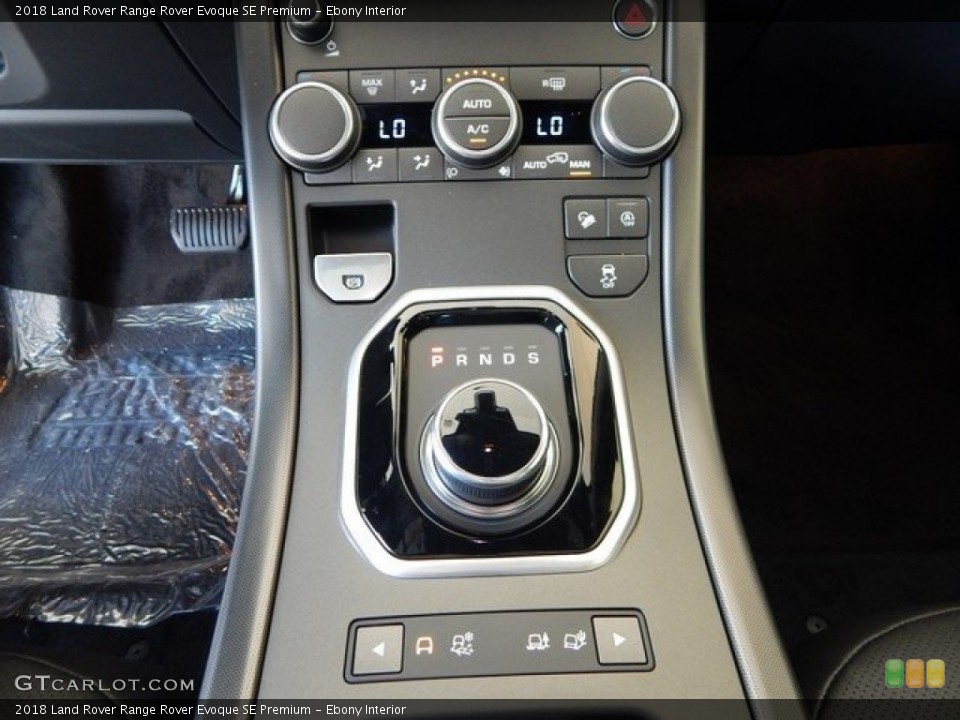 Ebony Interior Controls for the 2018 Land Rover Range Rover Evoque SE Premium #124024099