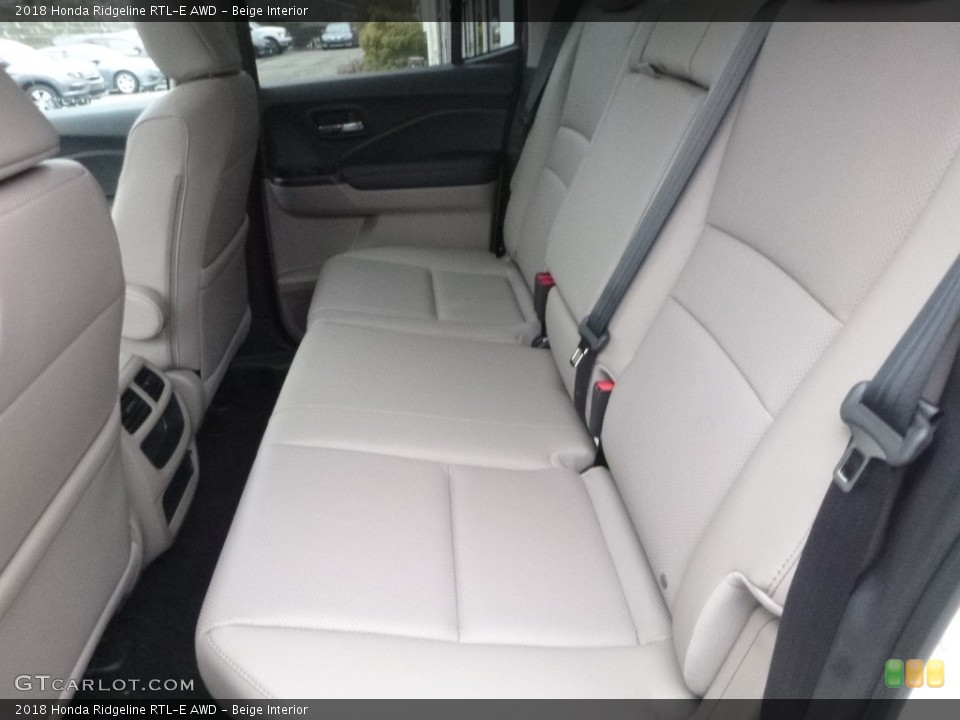 Beige Interior Rear Seat for the 2018 Honda Ridgeline RTL-E AWD #124026583