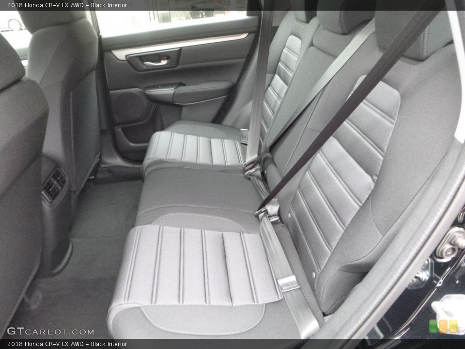 Black Interior Rear Seat for the 2018 Honda CR-V LX AWD #124027725