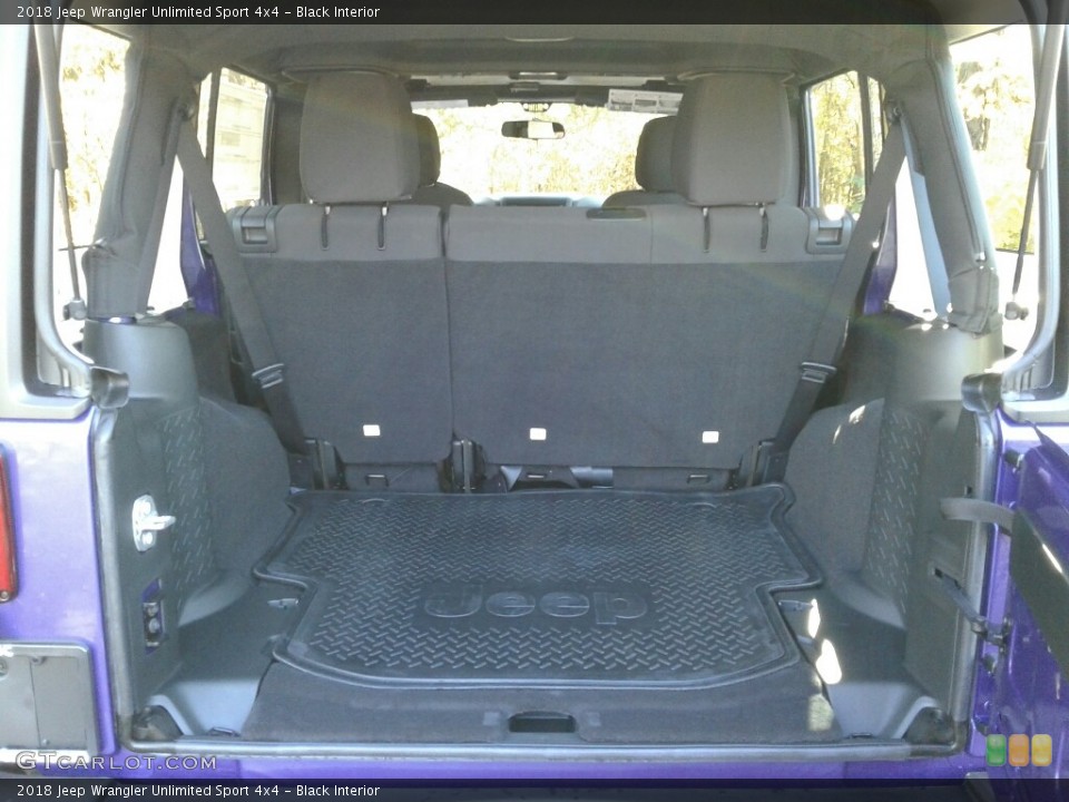 Black Interior Trunk for the 2018 Jeep Wrangler Unlimited Sport 4x4 #124031725