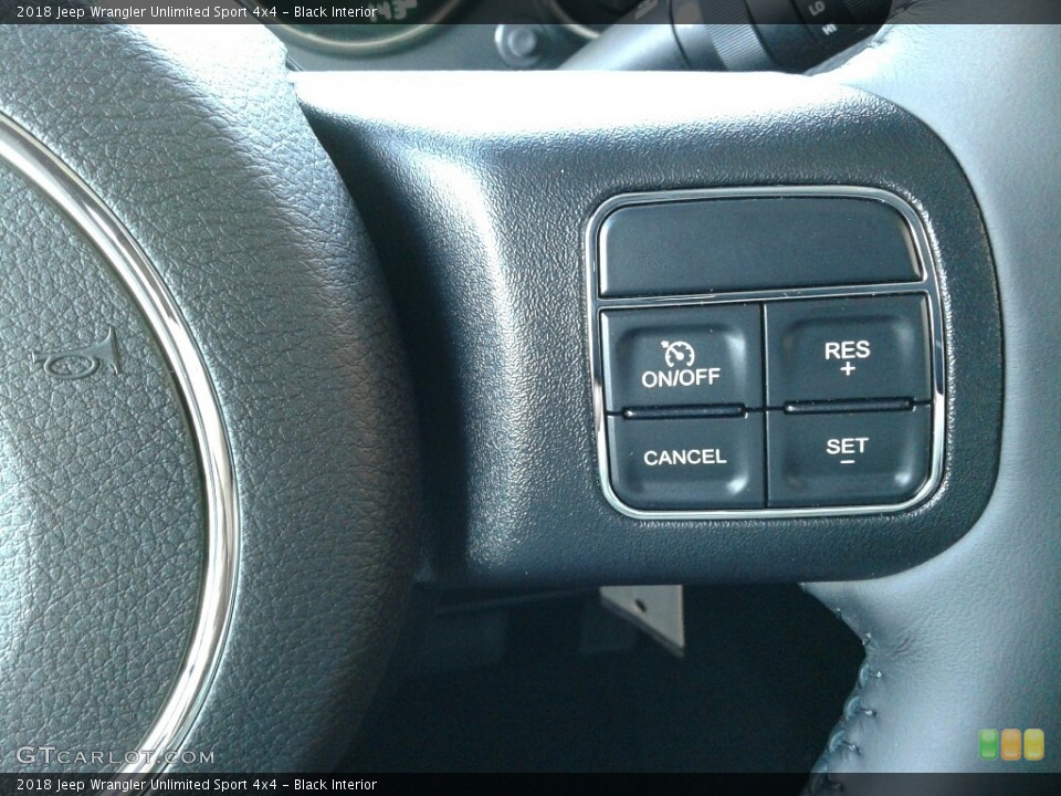 Black Interior Controls for the 2018 Jeep Wrangler Unlimited Sport 4x4 #124031926