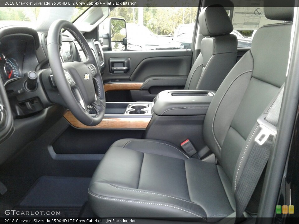 Jet Black Interior Photo for the 2018 Chevrolet Silverado 2500HD LTZ Crew Cab 4x4 #124031947
