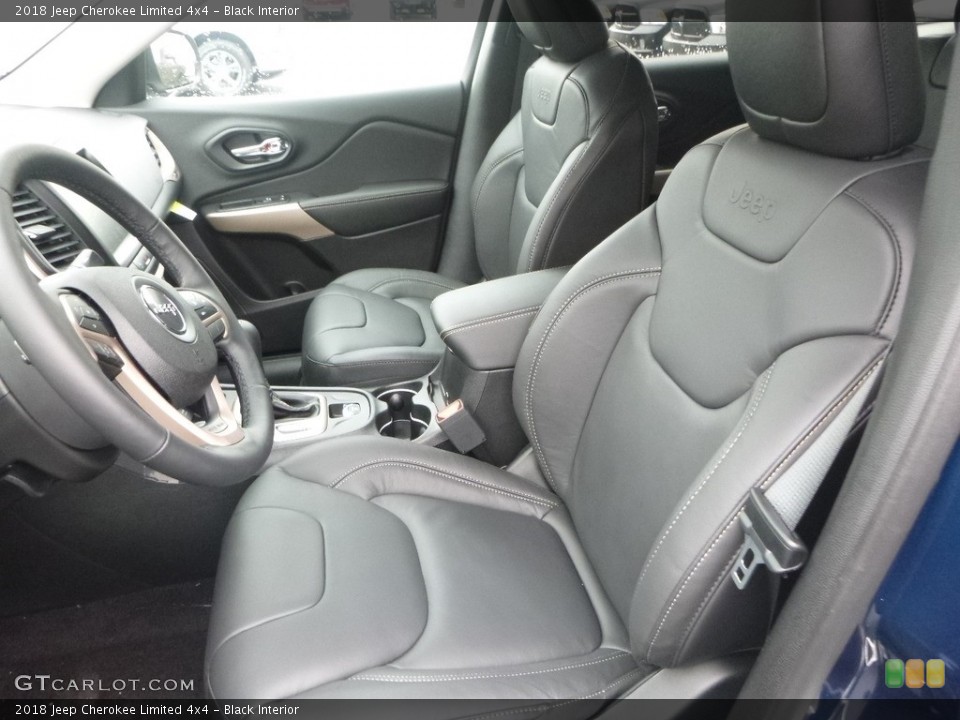 Black Interior Photo for the 2018 Jeep Cherokee Limited 4x4 #124038640