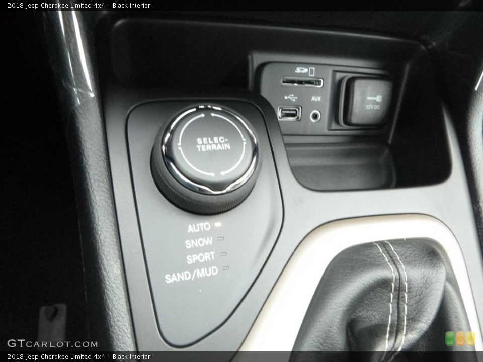 Black Interior Controls for the 2018 Jeep Cherokee Limited 4x4 #124038727